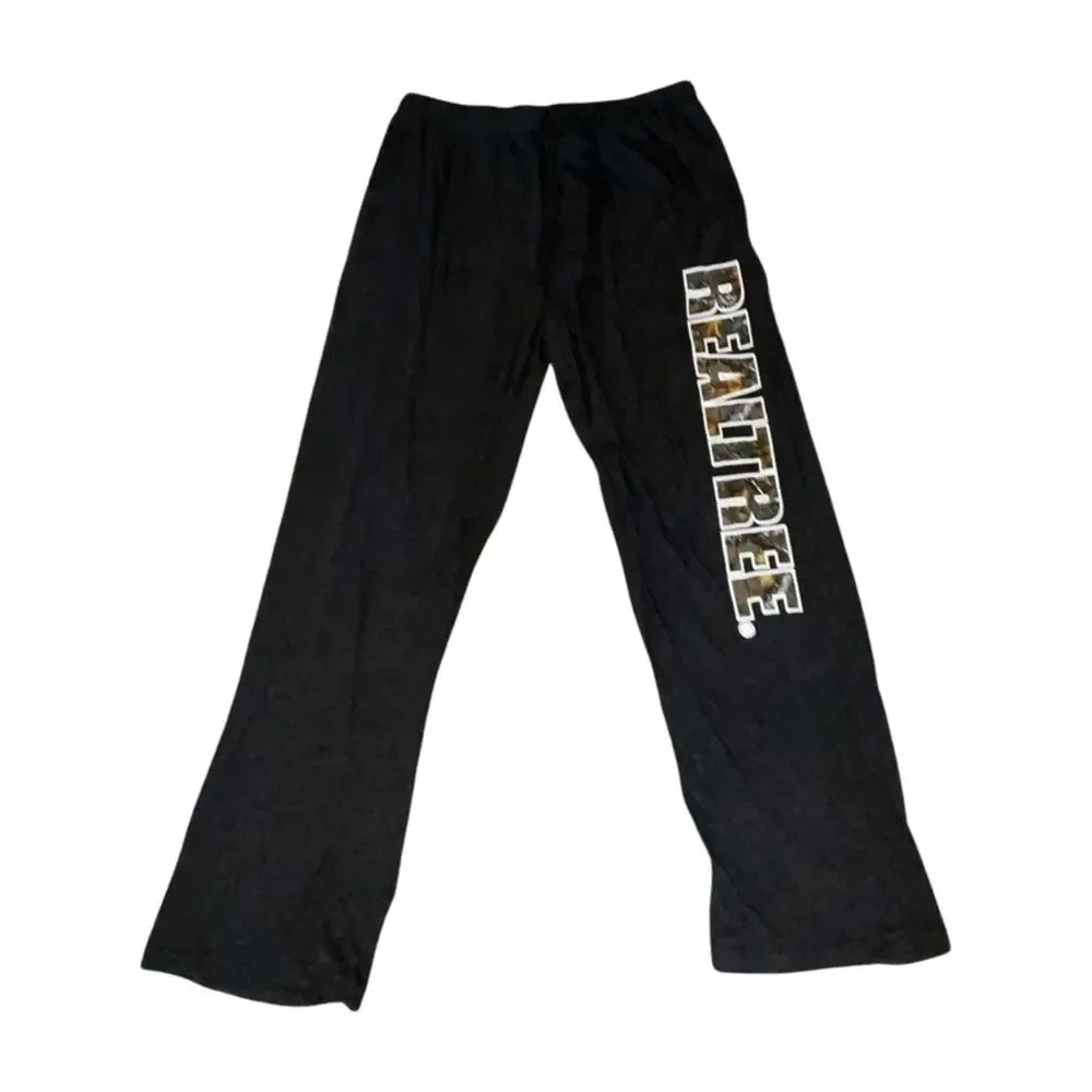 Realtree Black Heathered Camo Pajama Lounge Pants Size L (36/38)